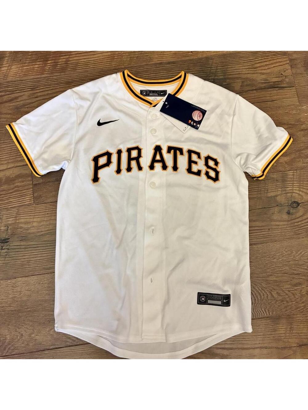 Nike Pittsburgh Pirates white kids baseball jersey McCutchen